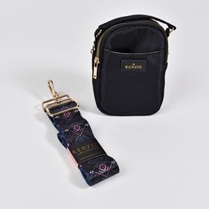 Kenzie Crosstown Crossbody Bag Black with MoveMountains Interchangeable Strap